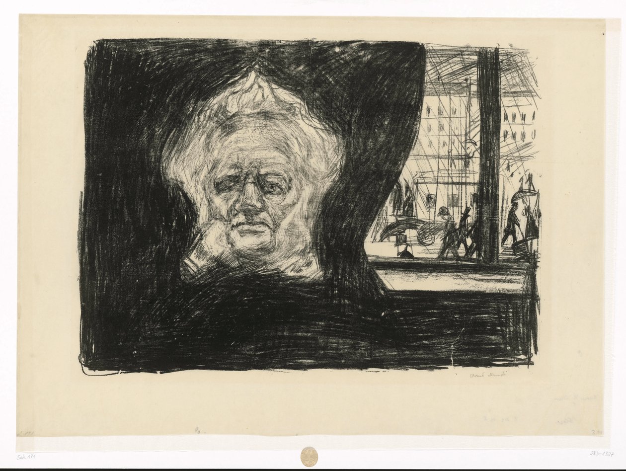 Henrik Ibsen au café du Grand Hôtel - Edvard Munch