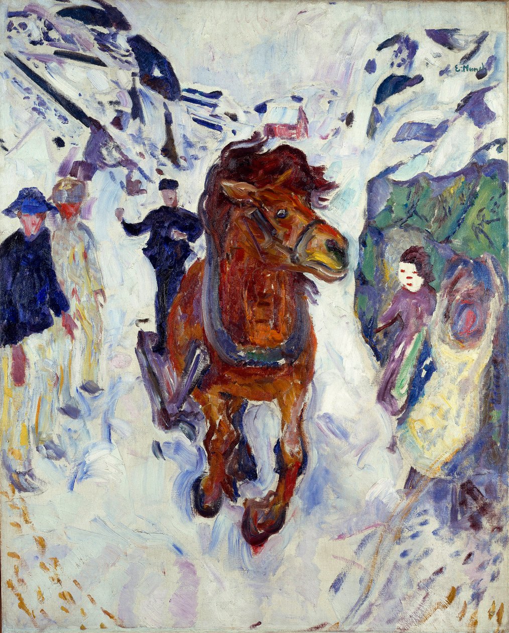 Cheval au galop - Edvard Munch