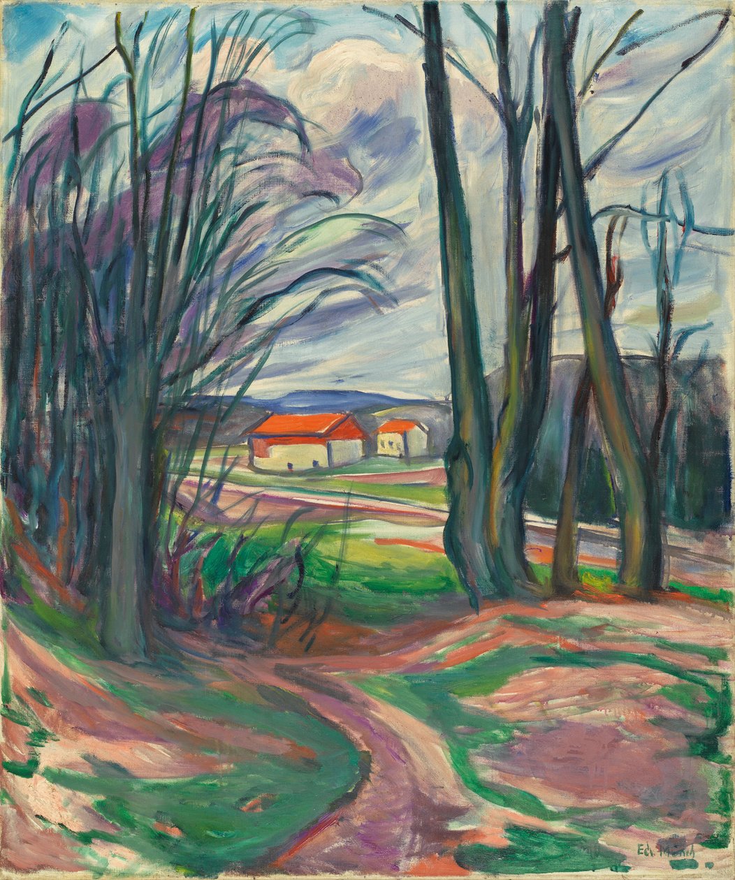 Paysage à Skoyen, années 1920 - Edvard Munch