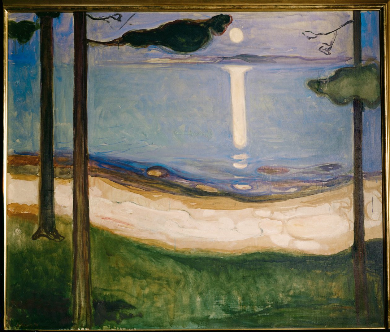 Moonshine (huile sur toile) - Edvard Munch