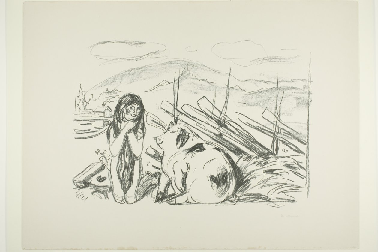 Oméga et le cochon - Edvard Munch