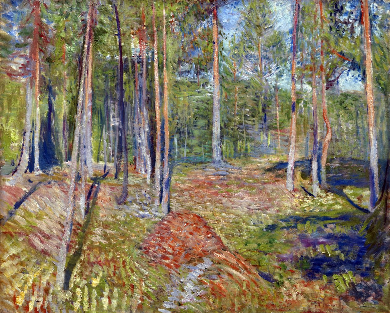 Forêt de pins - Edvard Munch