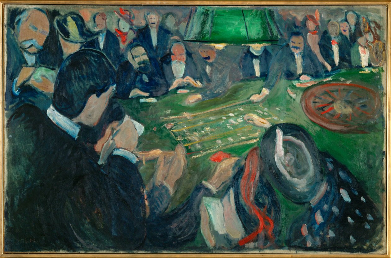 Roulettetable (huile sur toile) - Edvard Munch