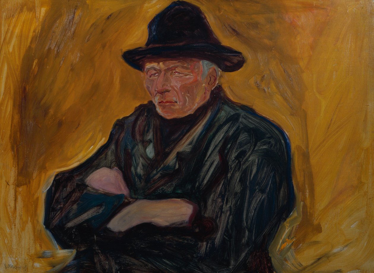Marin sur fond jaune, vers 1908 - Edvard Munch