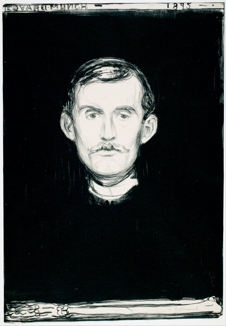Autoportrait - Edvard Munch