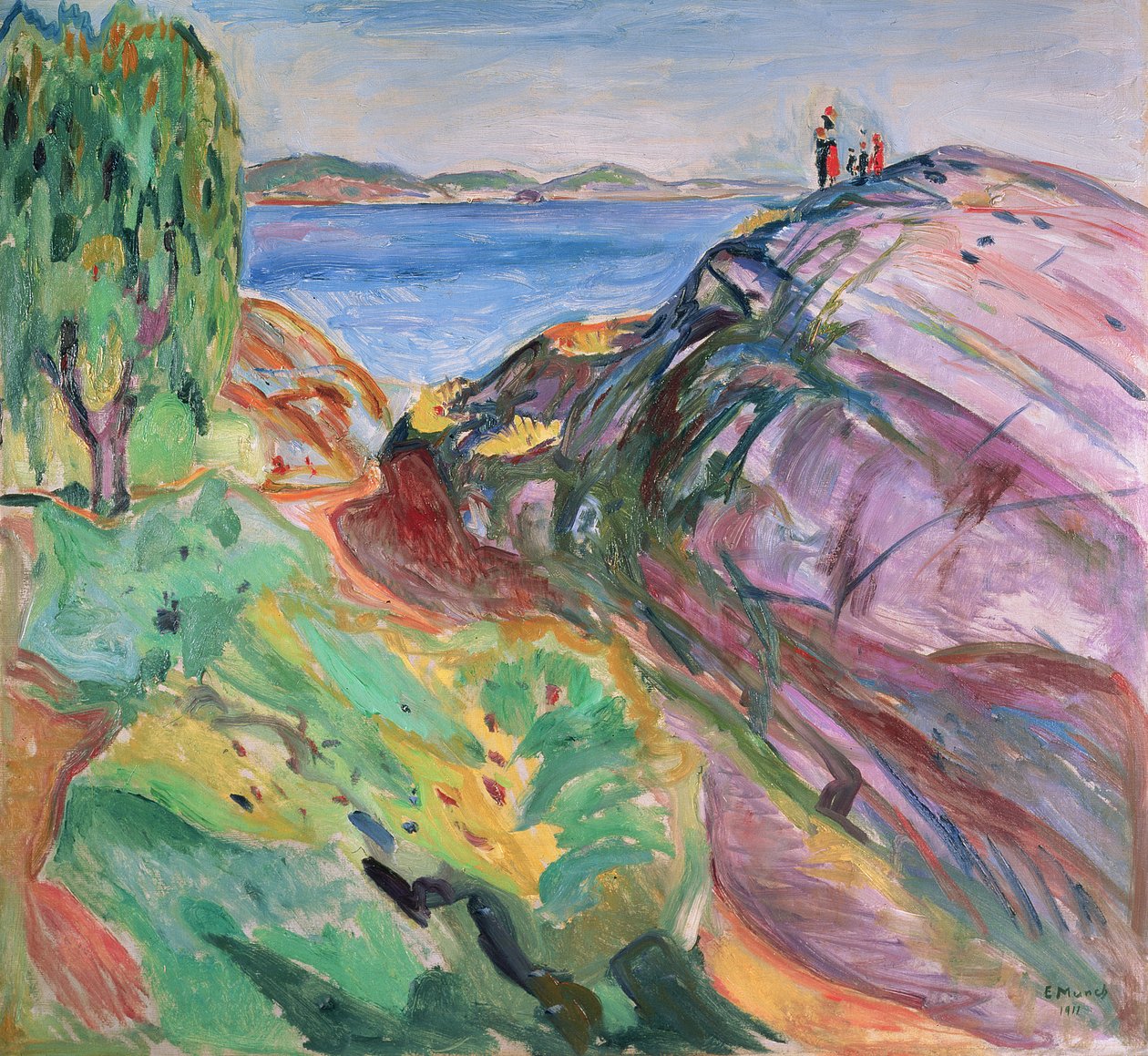Été au bord de la mer, Krager - Edvard Munch