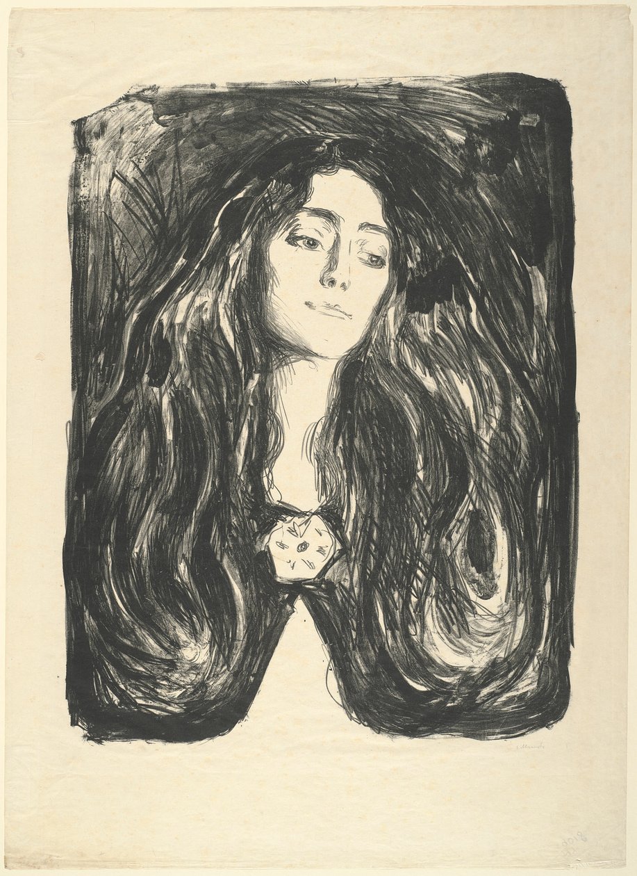 La Broche. Eva Mudocci - Edvard Munch