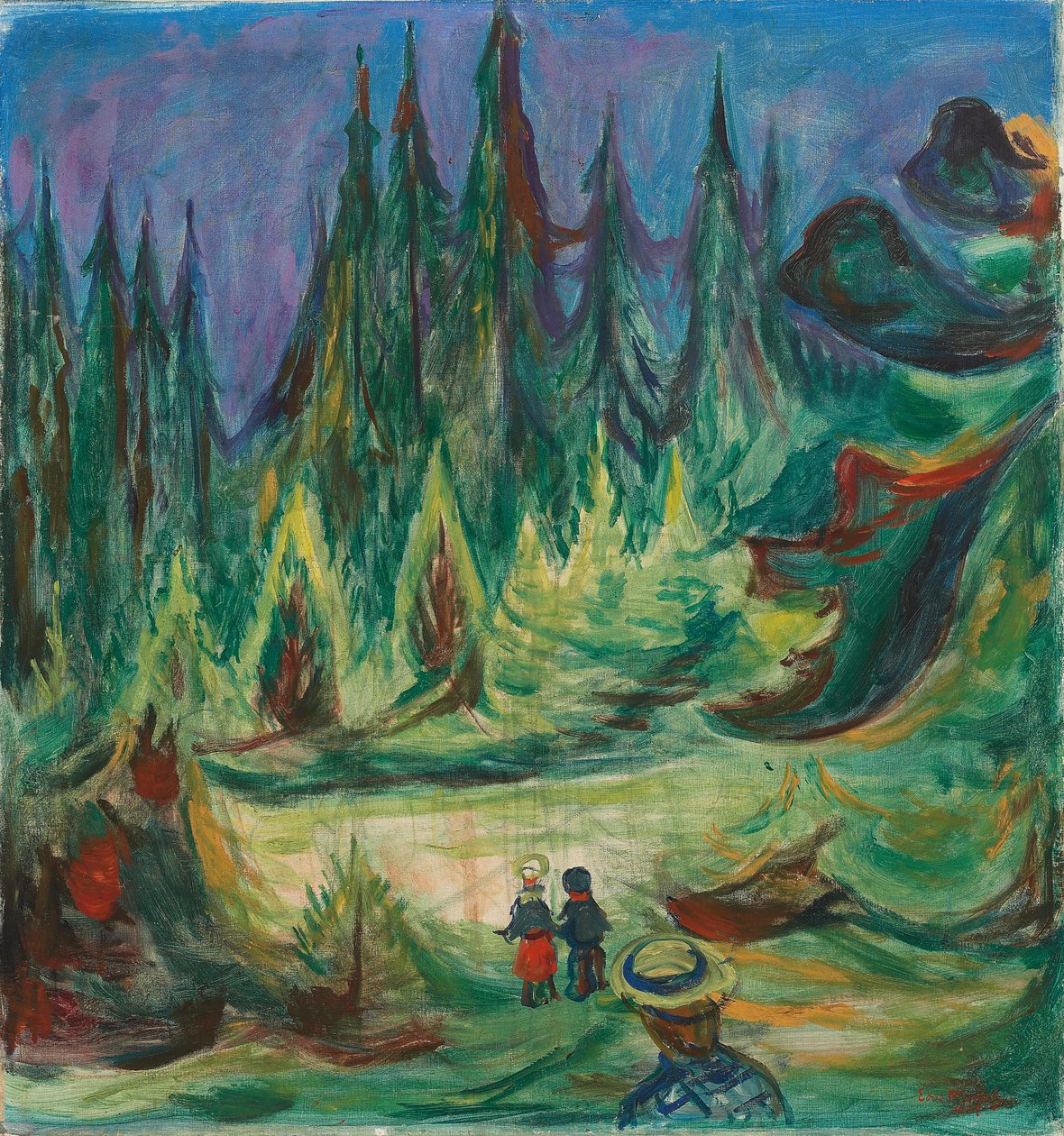 La forêt enchantée - Edvard Munch