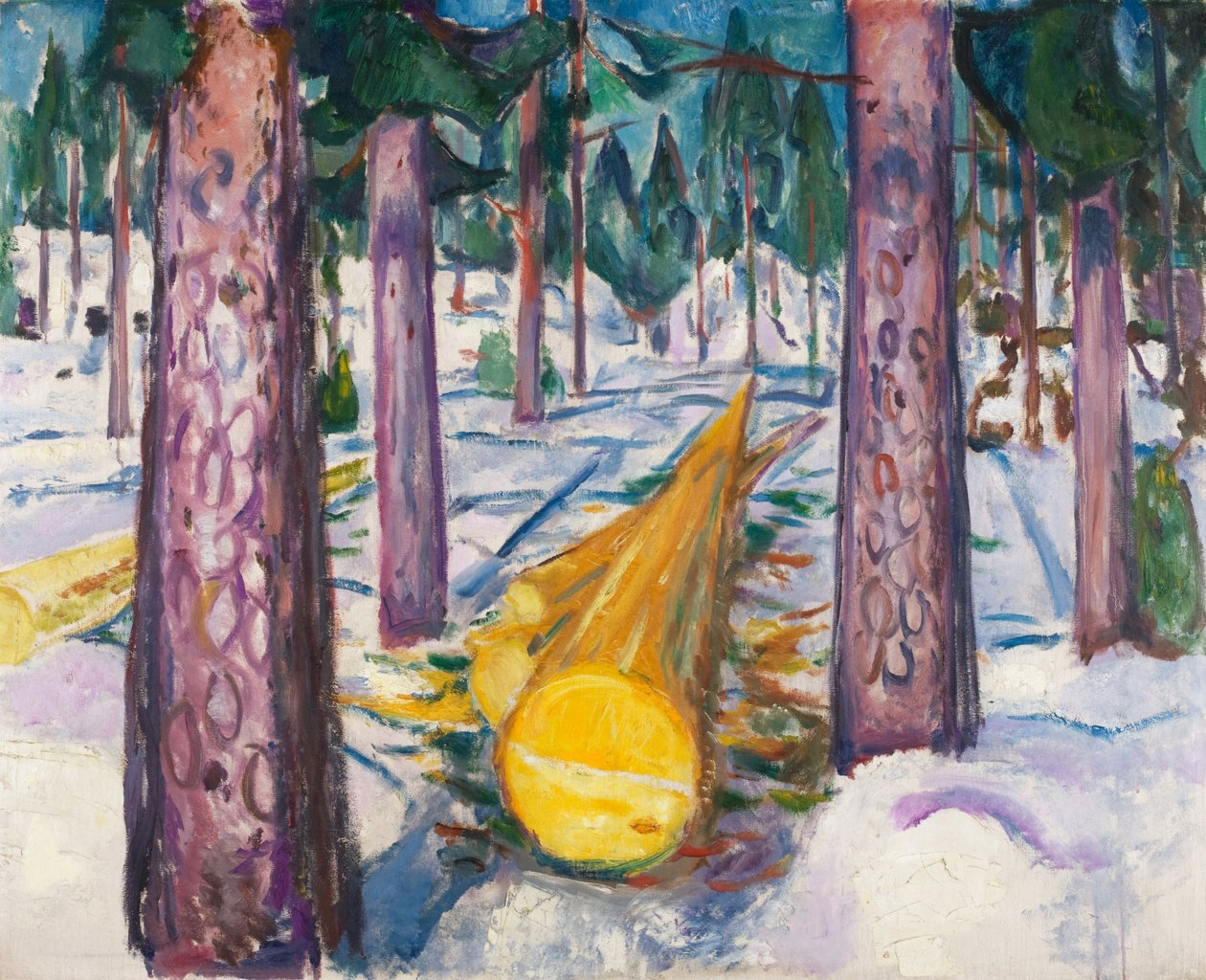 Le tronc jaune - Edvard Munch
