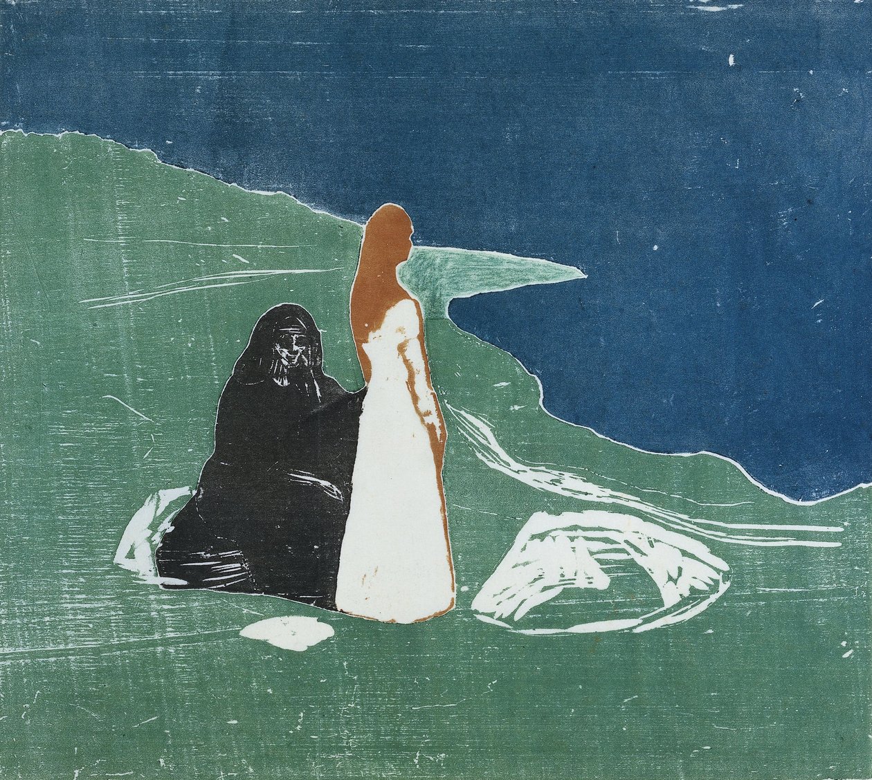 Deux femmes sur une plage, 1898 - Edvard Munch