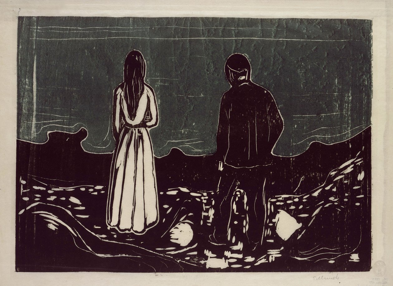 Deux personnes (Les solitaires) - Edvard Munch