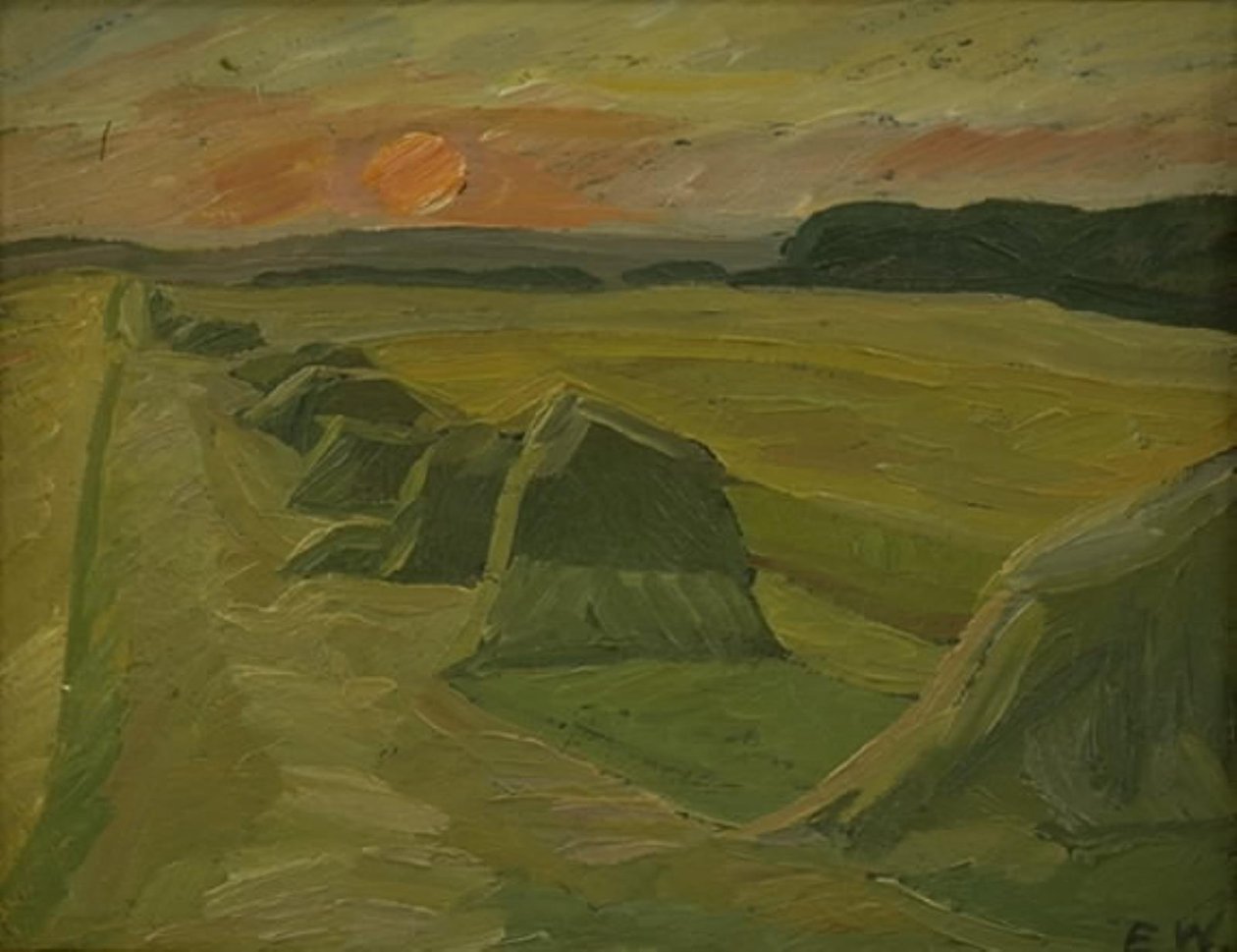 Paysage avec Meules de Foin - Edvard Weie