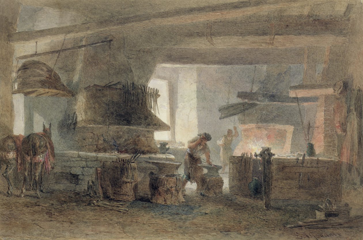 Une forge à Séville - Edward Angelo Goodall