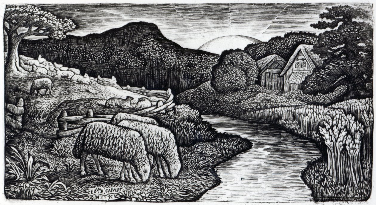 Les moutons de son pâturage, c.1828, d