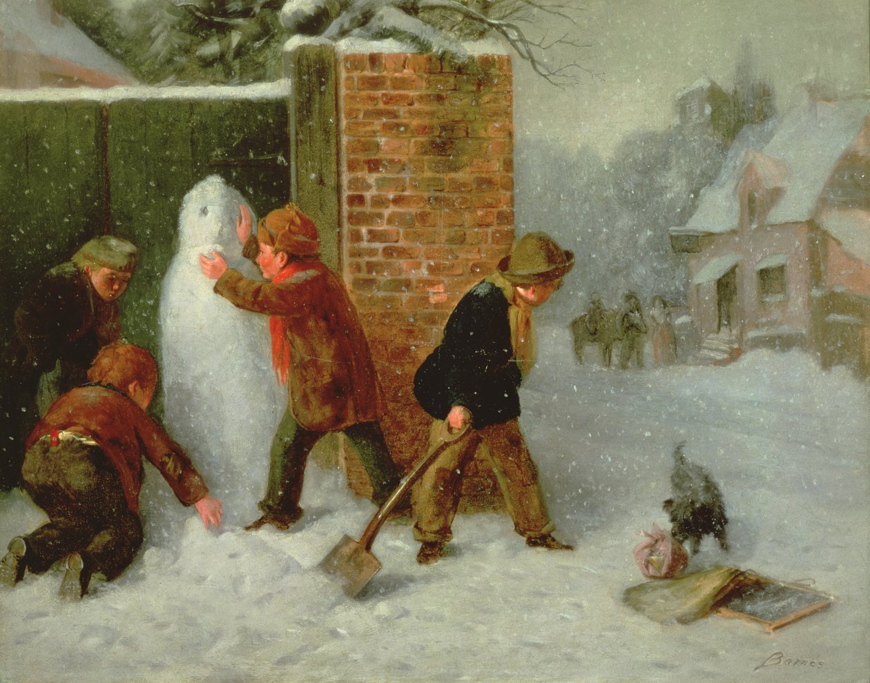 Le bonhomme de neige - Edward Charles Barnes