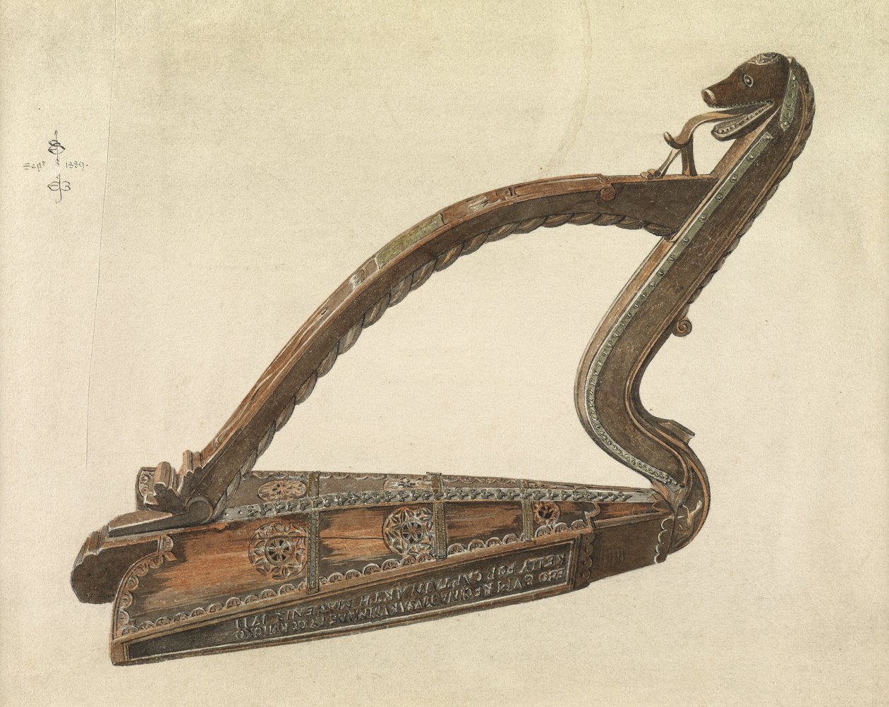 Harpe irlandaise, 1889 - Edward Burne Jones