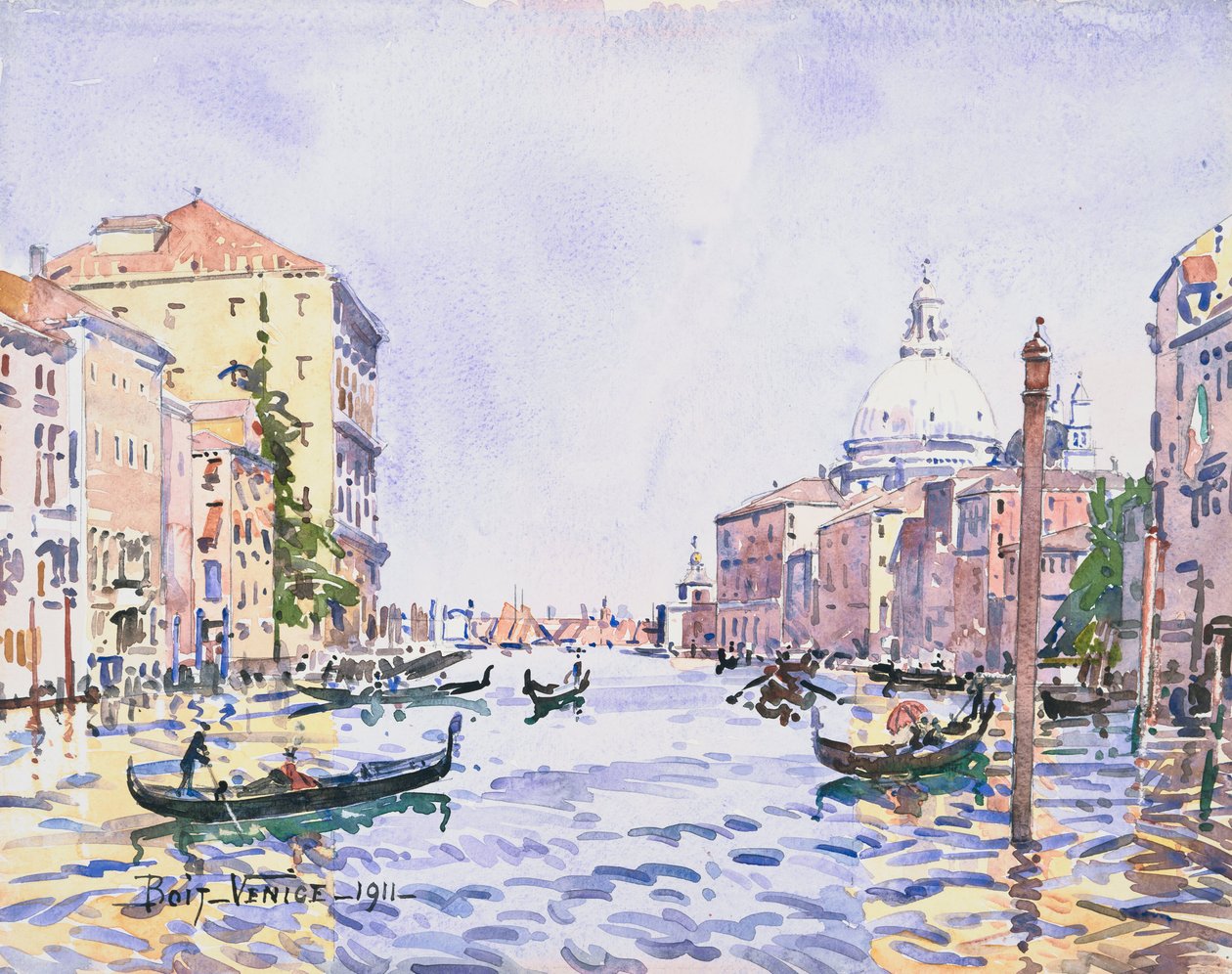 Venise - Après-midi sur le Grand Canal - Edward Darley Boit