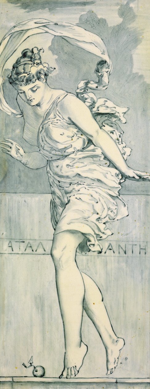 Atalanta, vers 1866 (détail) - Edward John Poynter
