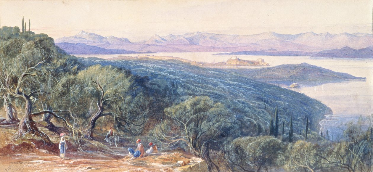 Corfou, 19ème siècle - Edward Lear