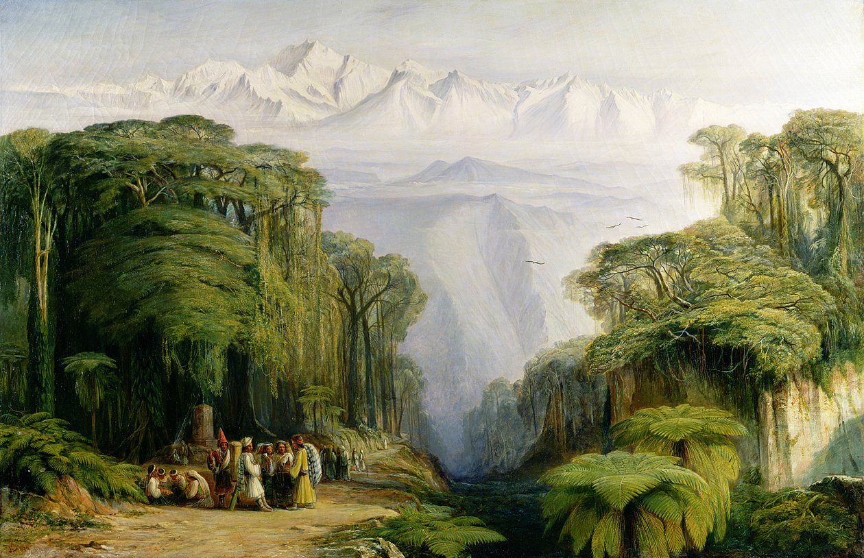 Kinchinjunga depuis Darjeeling, 1879 - Edward Lear