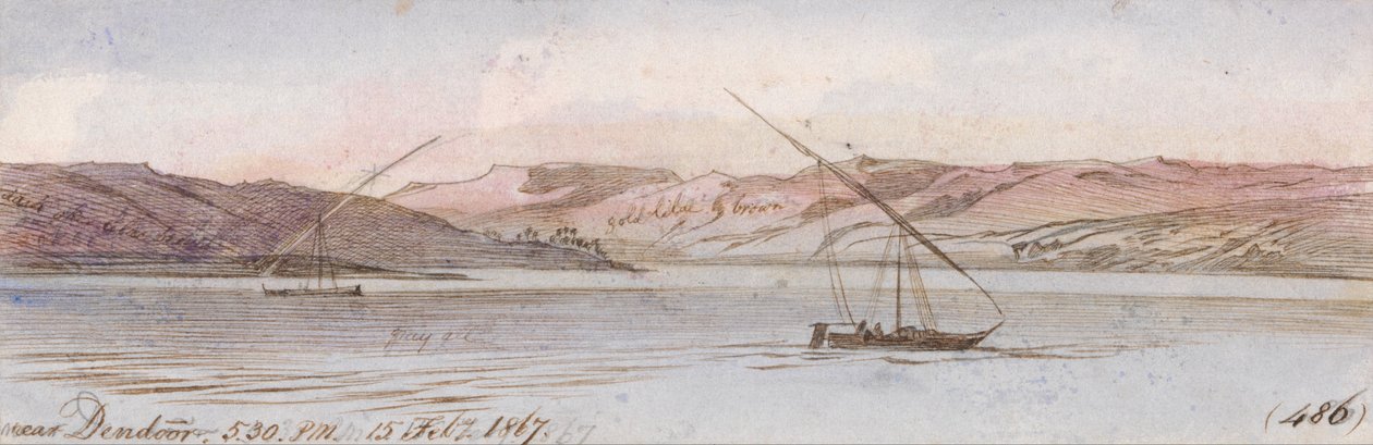 Près de Dendour - Edward Lear