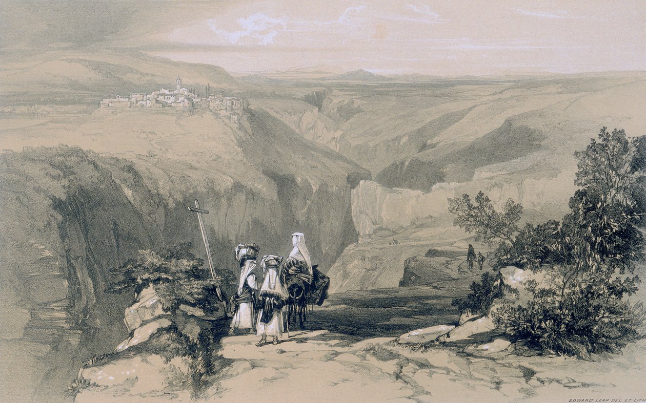 Vue de Collepardo - Edward Lear