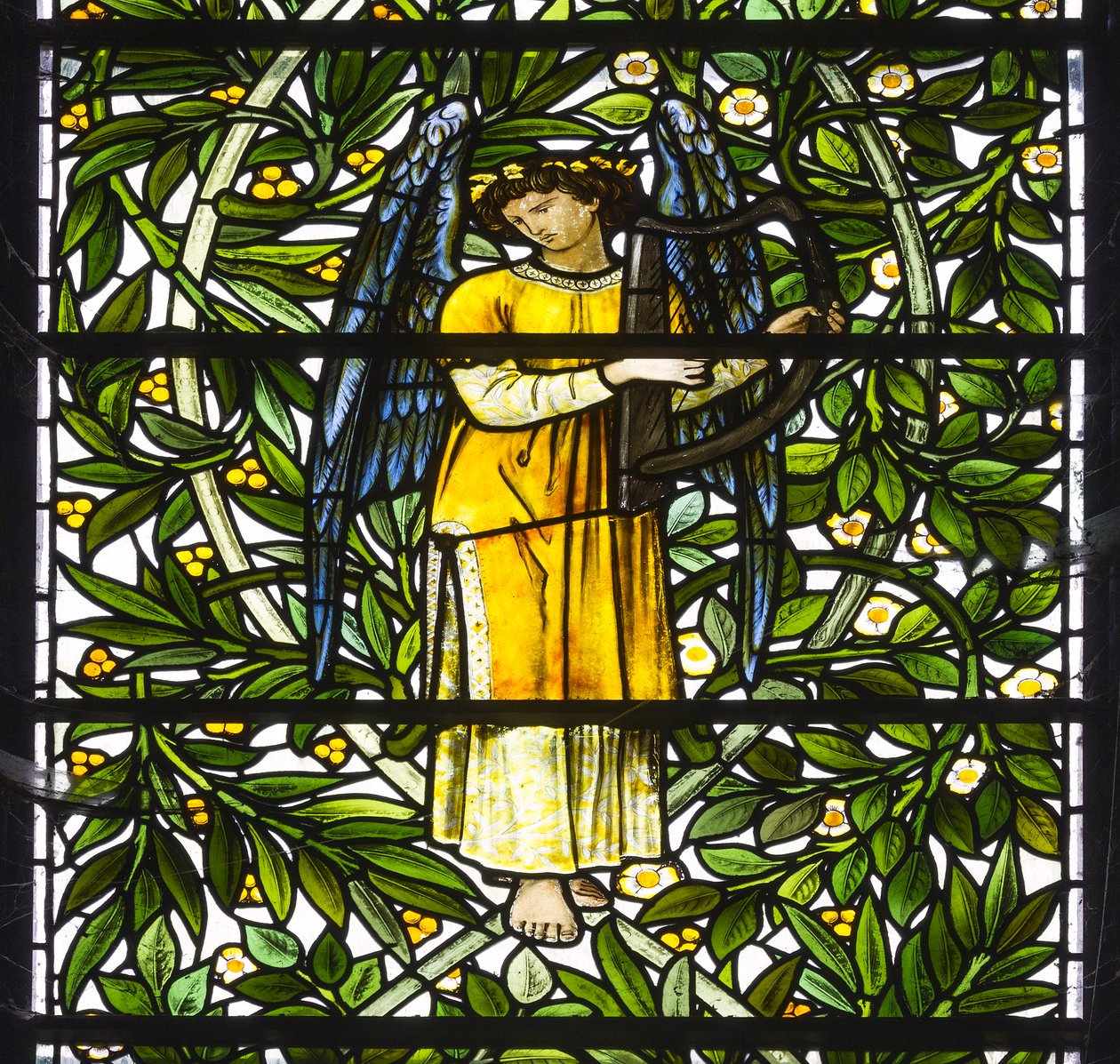 Nun Monkton, Sainte Marie, Ange musicien, 1873 - Edward and Morris Burne Jones