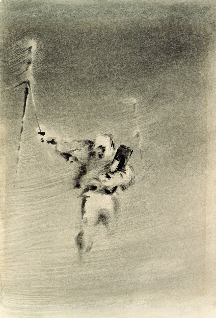 Prendre des observations dans une tempête de neige - Edward Adrian Wilson