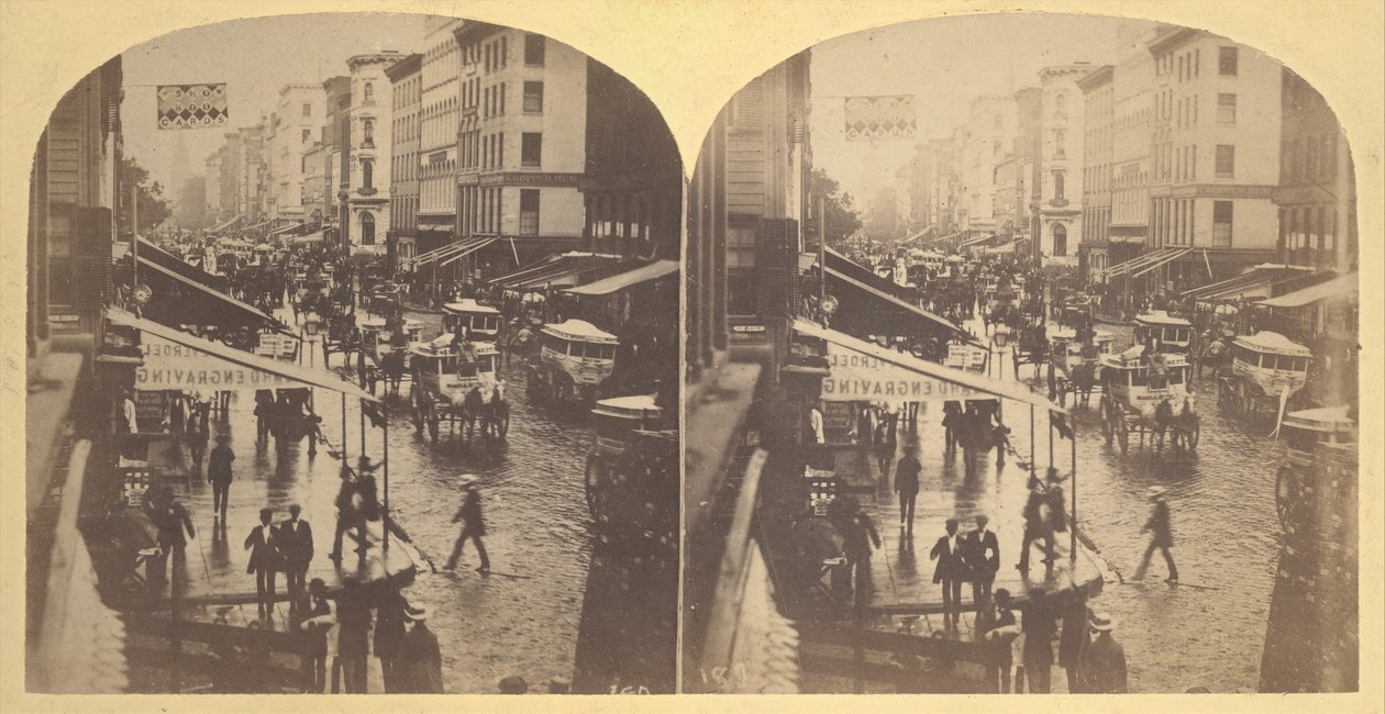 Broadway par jour de pluie - Edward Anthony