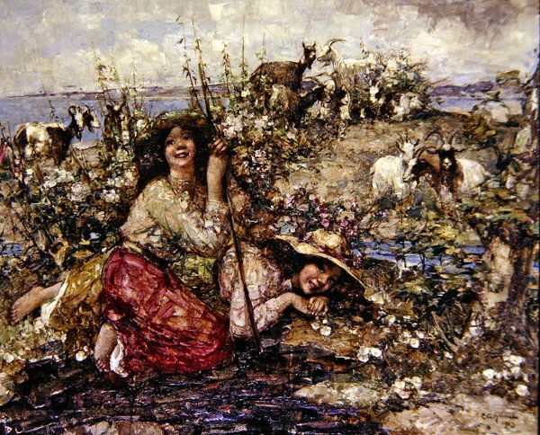 Où chantent les alouettes et appellent les oiseaux de mer - Edward Atkinson Hornel