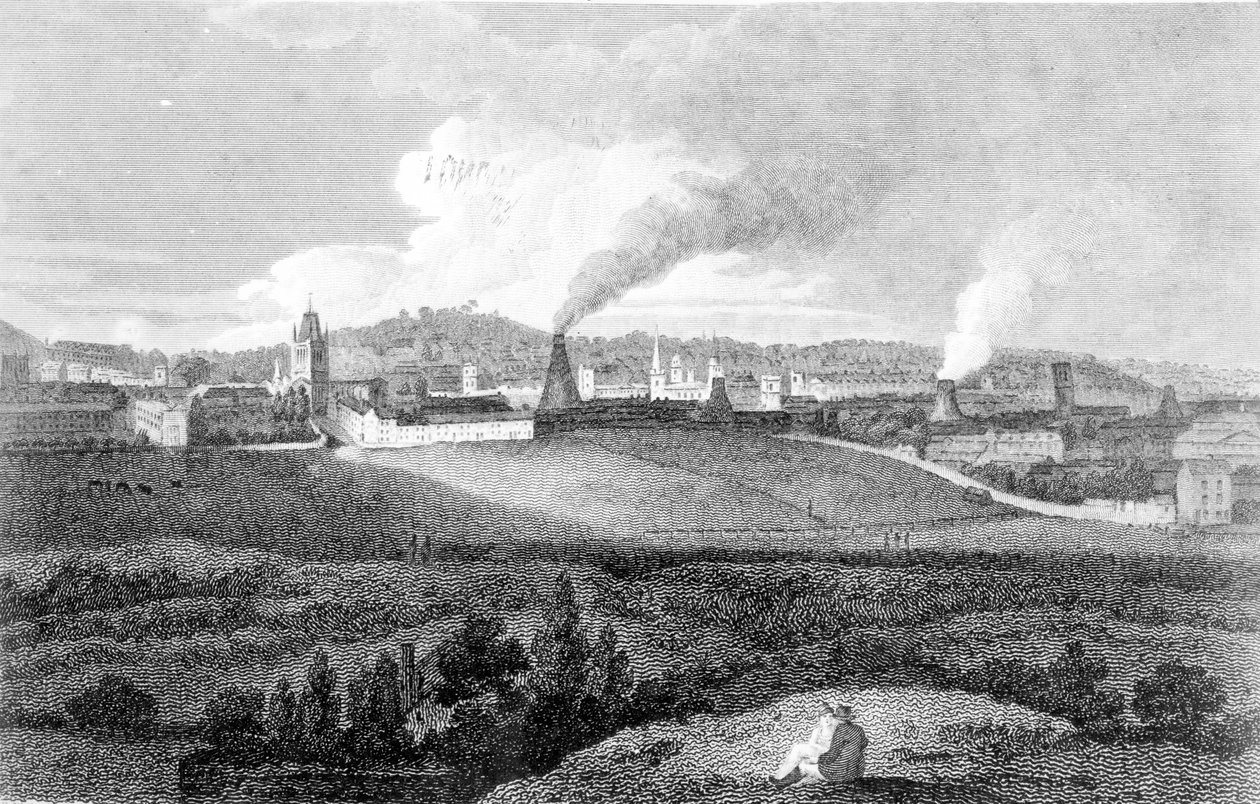 Vue de Bristol depuis Pile Hill, gravée par Heath, pub. par John Agg, 1809 - Edward Bird