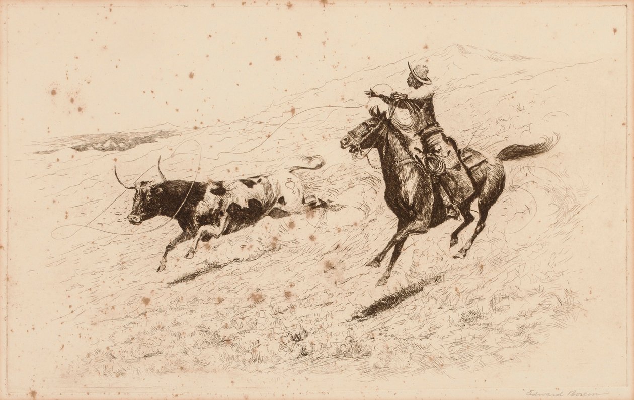 Fin de la course (La Longue Lance) - Edward Borein