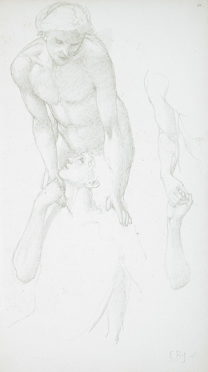 Deux nus masculins - Edward Burne-Jones