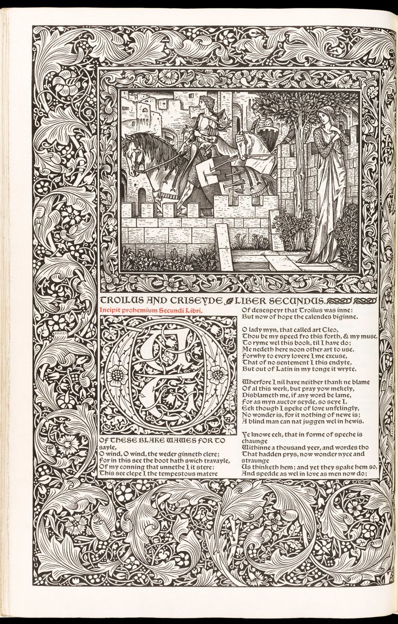 Les Œuvres de Geoffrey Chaucer nouvellement imprimées par Kelmscott Press en 1896 - Edward Burne Jones