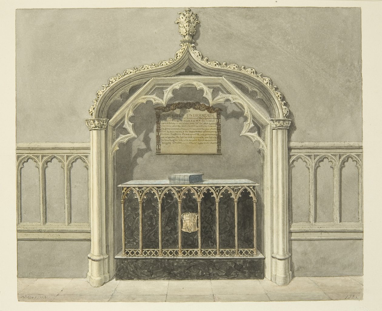 Monument à Mary Grosett dans la cathédrale de Bristol - Edward Cashin