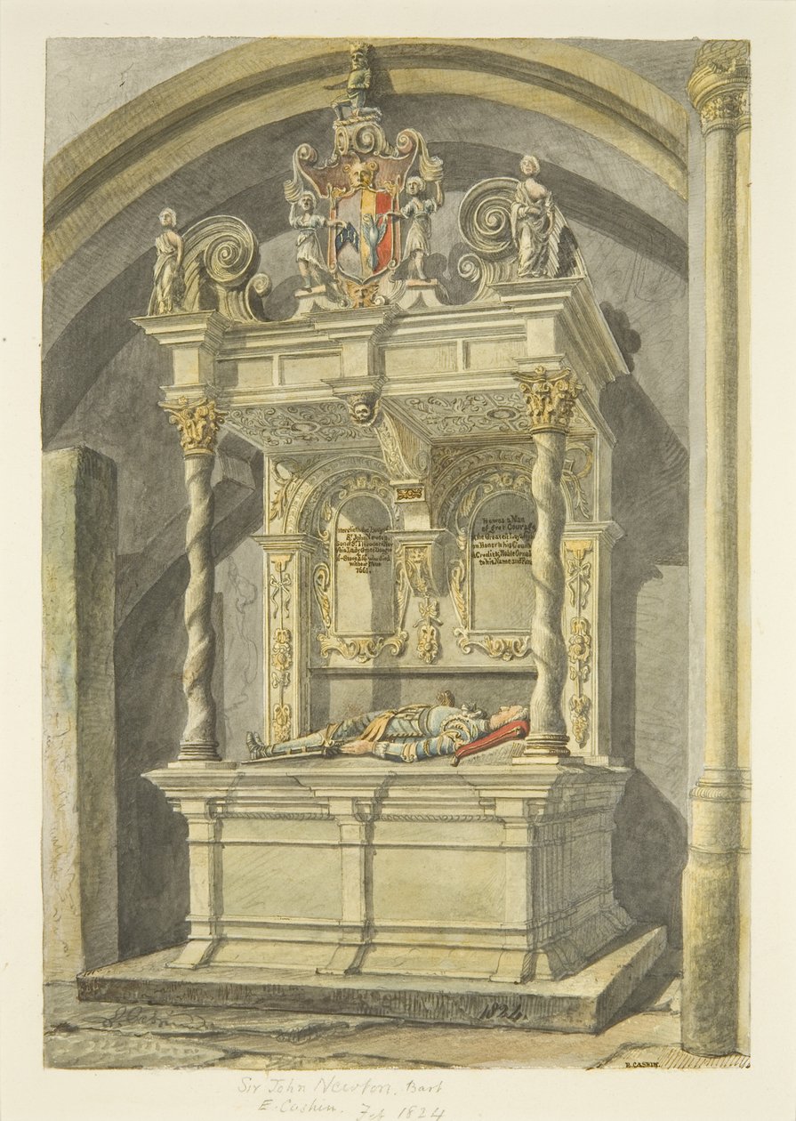 Monument à Sir John Newton, Bart., dans la Cathédrale de Bristol - Edward Cashin