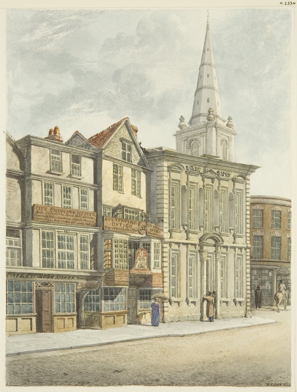 Ancienne maison du conseil, démolie en 1824 - Edward Cashin