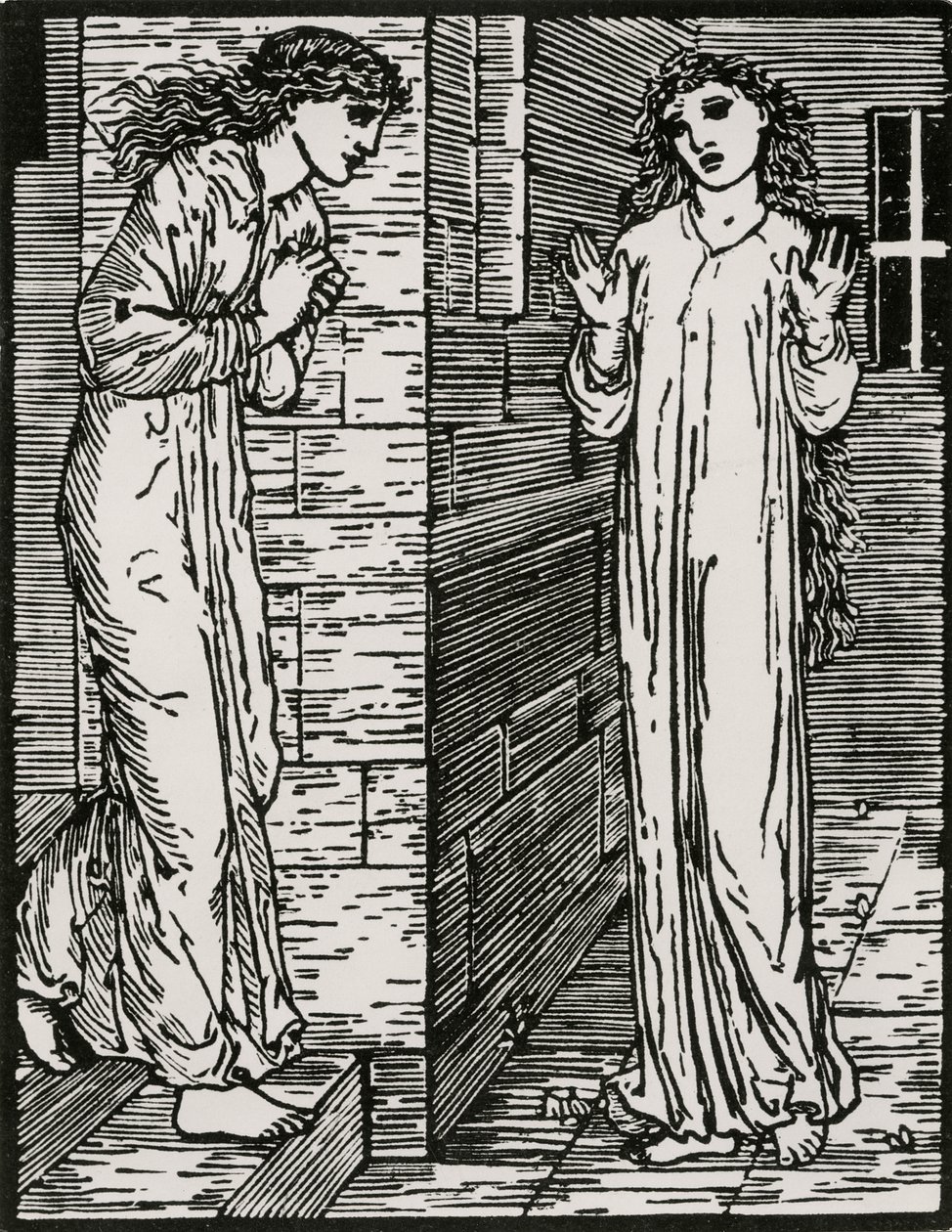 Arrive à la première sœur - Edward Coley (after) Burne Jones