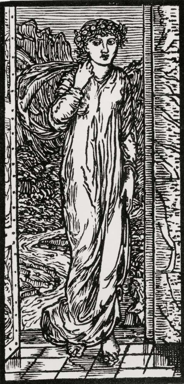 Psyché dans le jardin - Edward Coley (after) Burne-Jones