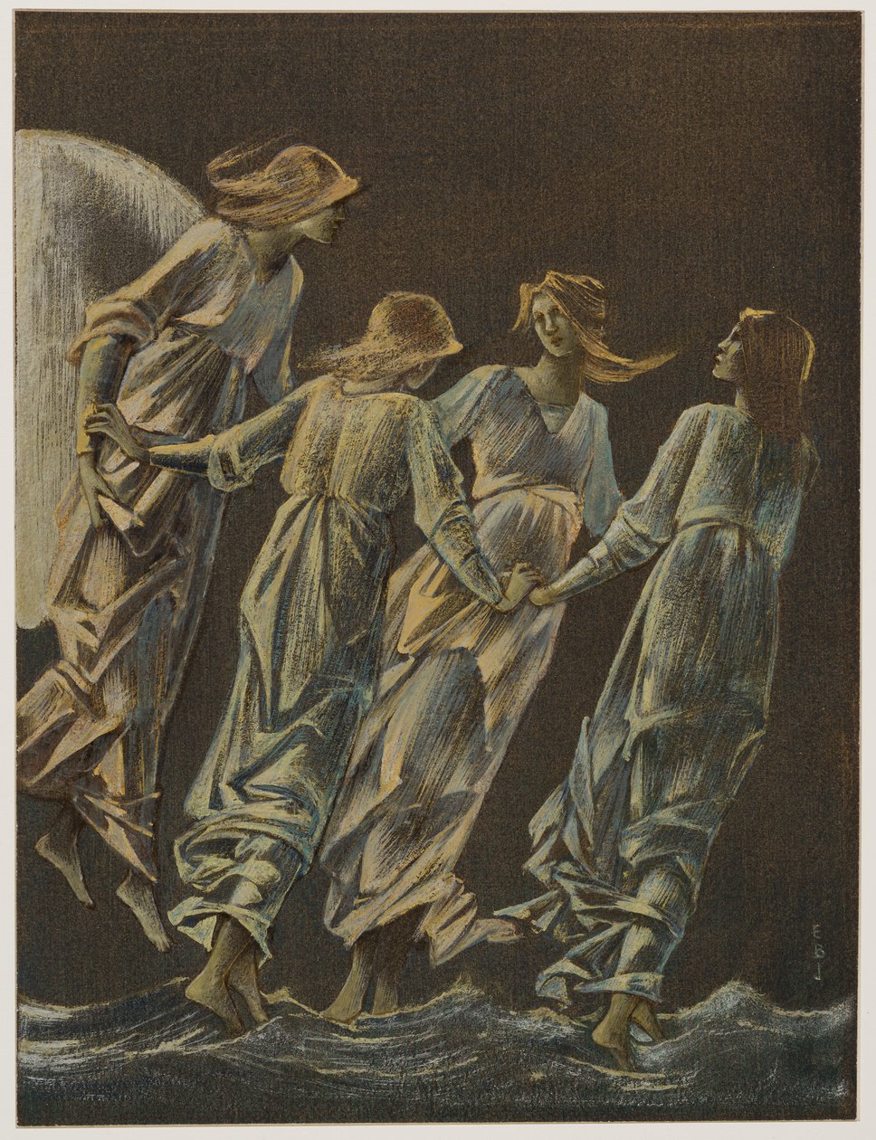 Nymphes de la lune - Edward Coley Burne-Jones