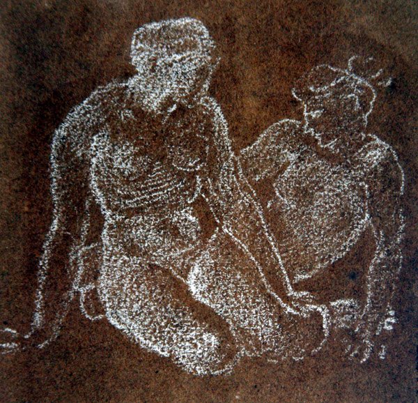Étude de deux nus féminins assis - Edward Coley Burne Jones