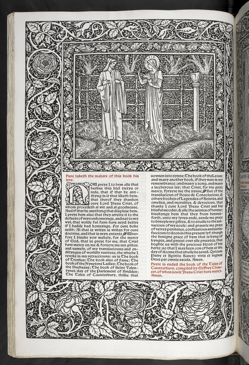 Les œuvres de Geoffrey Chaucer nouvellement imprimées avec des illustrations de Sir Edward Burne-Jones - Edward Coley Burne Jones
