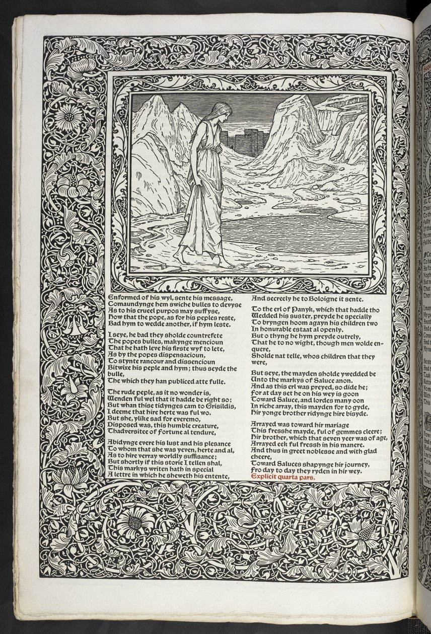 Les œuvres de Geoffrey Chaucer nouvellement imprimées avec des illustrations de Sir Edward Burne-Jones - Edward Coley Burne Jones