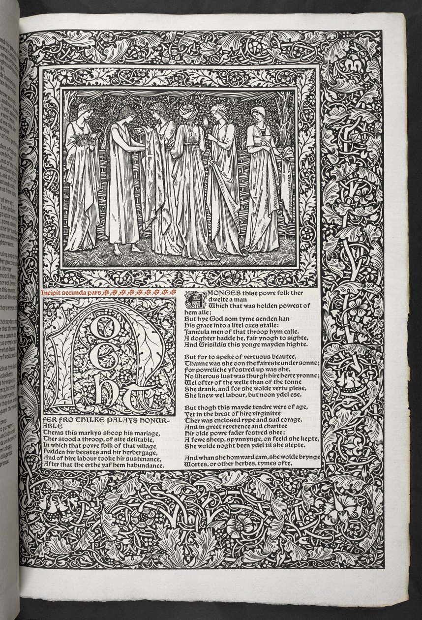 Les œuvres de Geoffrey Chaucer nouvellement imprimées avec des illustrations de Sir Edward Burne-Jones - Edward Coley Burne Jones