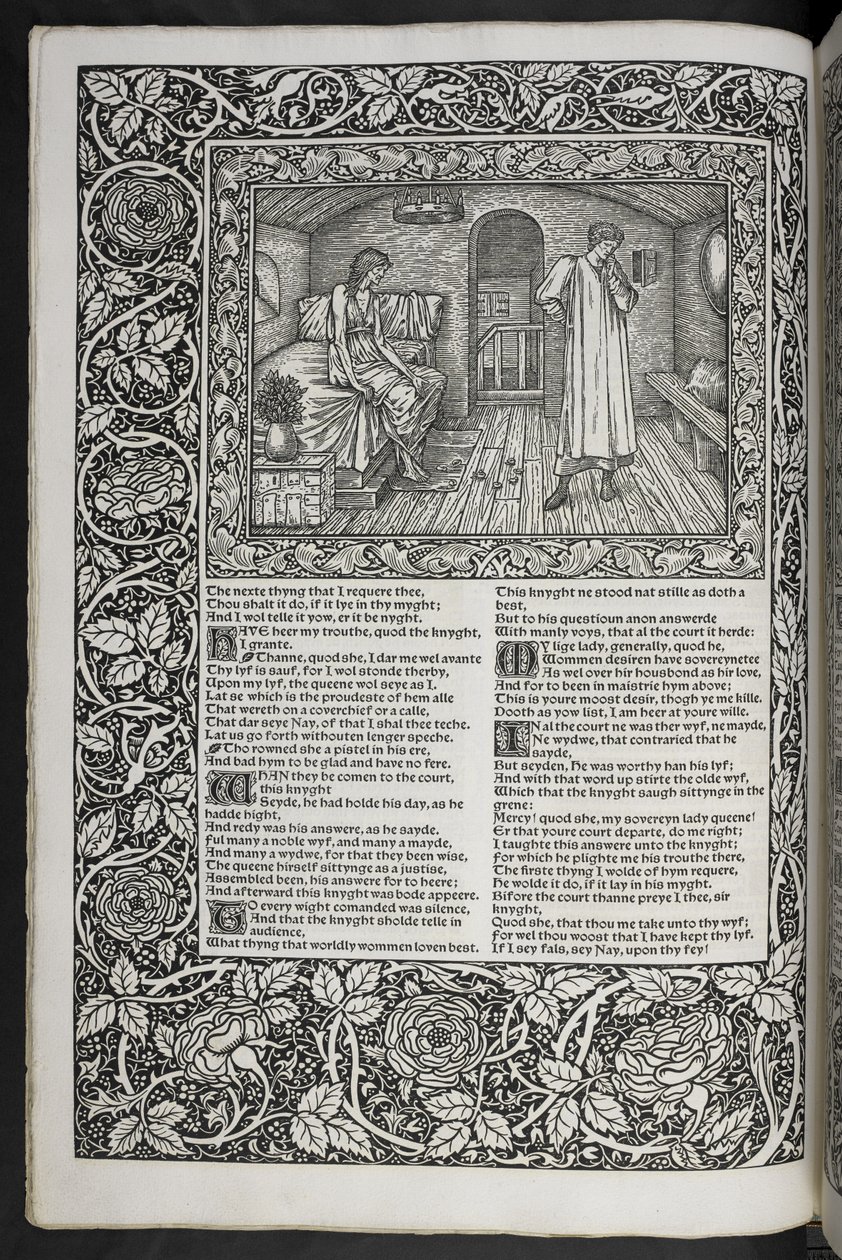 Les œuvres de Geoffrey Chaucer nouvellement imprimées avec des illustrations de Sir Edward Burne-Jones - Edward Coley Burne Jones