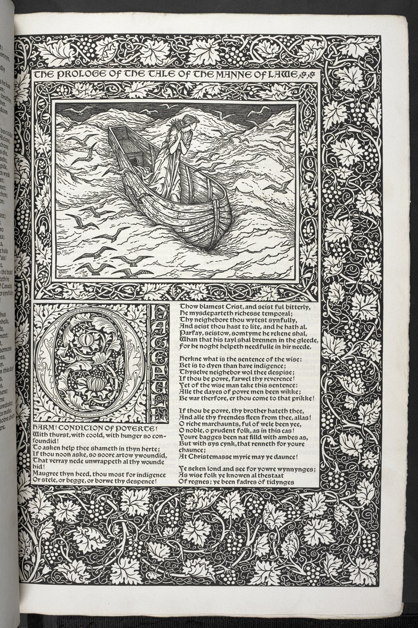 Les œuvres de Geoffrey Chaucer nouvellement imprimées avec des illustrations de Sir Edward Burne-Jones - Edward Coley Burne Jones