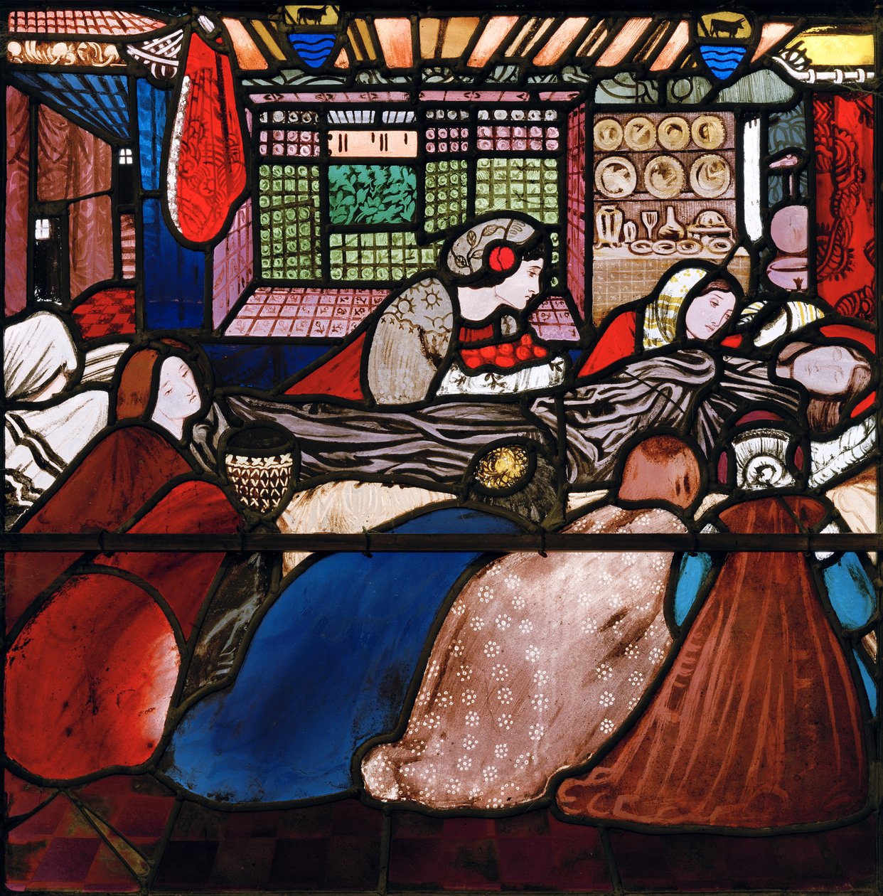 La mort de Sainte Frideswide von Edward Burne-Jones