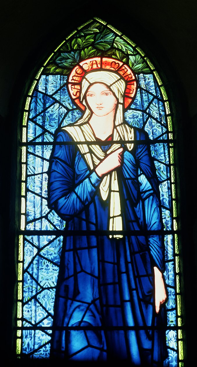 Vierge Marie (détail) - Edward Burne-Jones