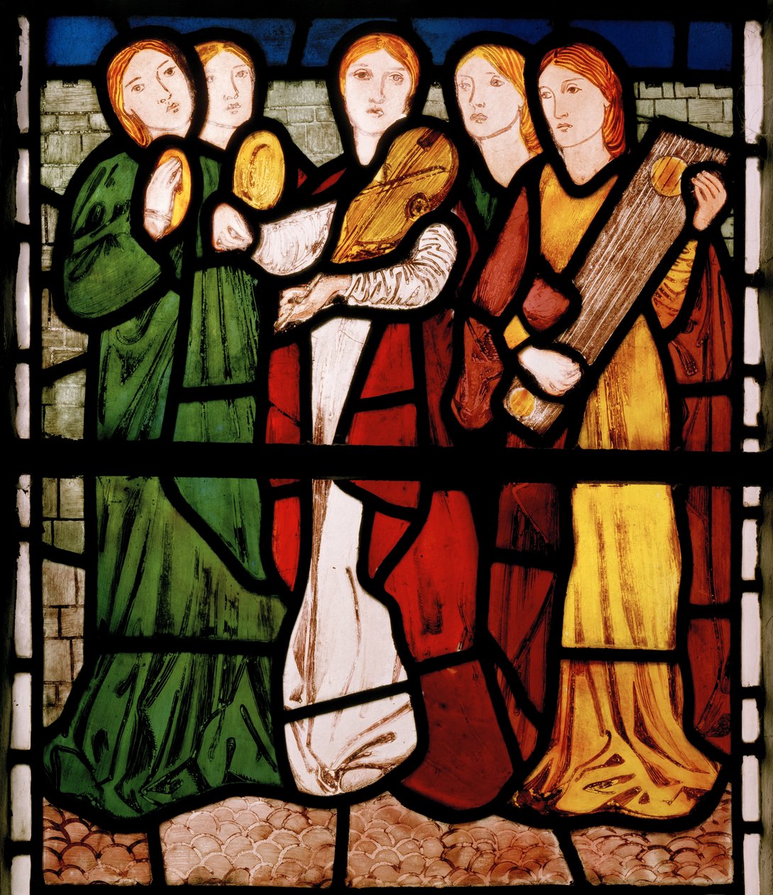 Jeunes musiciennes, du Cantique des Cantiques - Edward Burne Jones
