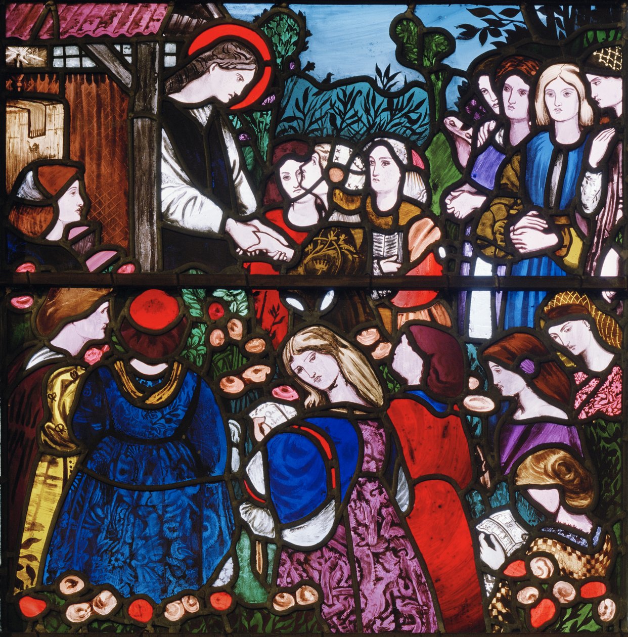 Sainte Frideswide (détail) - Edward Burne Jones
